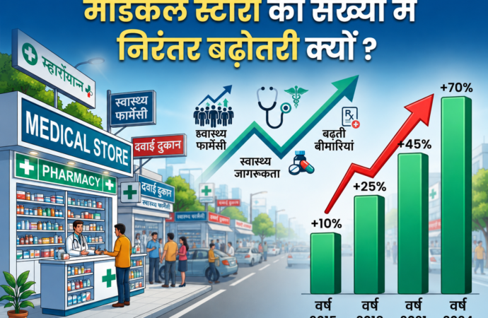 मेडिकल स्टोरों की संख्या मेंनिरंतर बढ़ोतरी क्यों ?