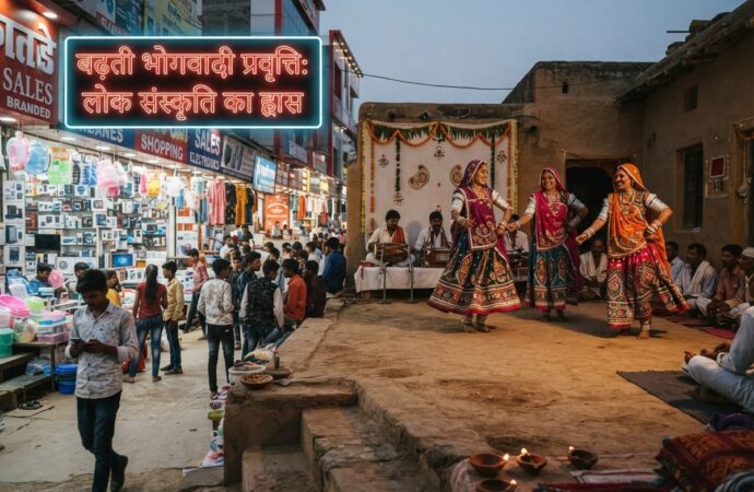 समाज में बढ़ती भोगवादी प्रवृत्तिलोक संस्कृति के ह्रास का कारण